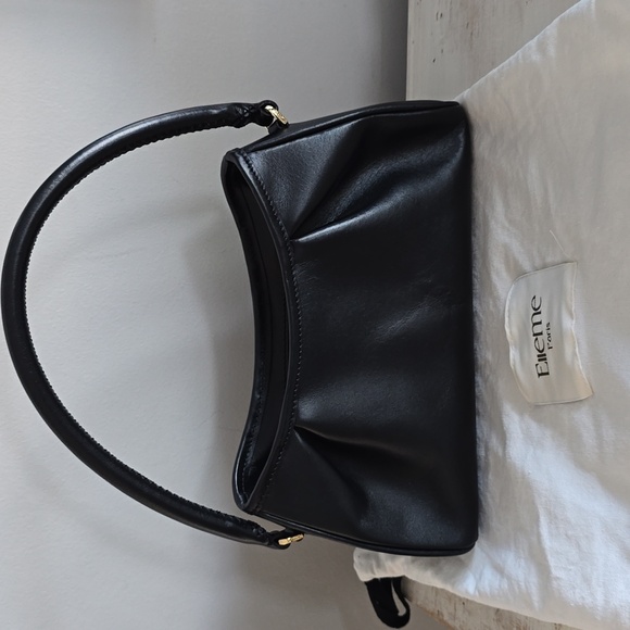 Elleme Small Dimple Leather Bag In Black - Picture 2 of 16